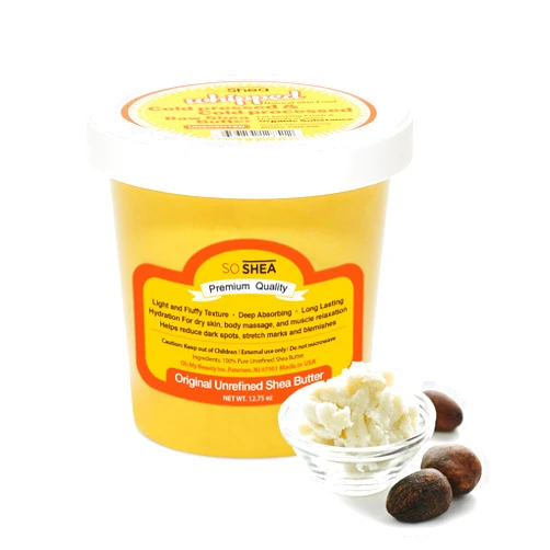 SoShea Whipped Shea Butter Unscented Original - Nourishes, Moisturizes & Renews | 100% African Pure Shea Butter | No Dyes & Parabens | Vegan | 12.75oz / 361g