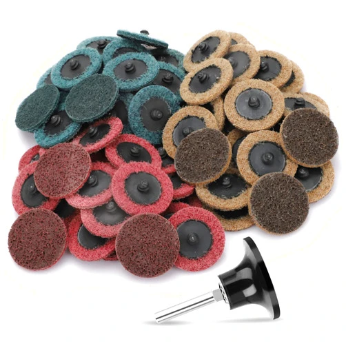 SUNJOYCO 90pcs 2 inch Quick Change Sanding Discs, Nylon Surface Conditioning Discs, 1/4