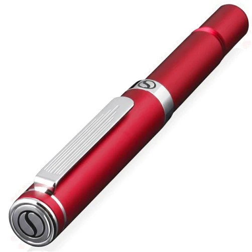 Scriveiner Red Rollerball EDC Luxury Pen, Stunning Pocket Pen with Chrome Finish, Cool Writing Pen, Best Gift for Men & Women, German Schmidt Refill, Nice Present, Fancy Office Designer