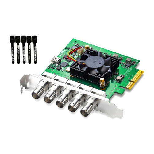 Blackmagic Design DeckLink Duo 2 PCIe Capture and Playback Card | Up to 1080p60 | 4 Channel 3G-SDI | includes SolidSignal Cable Ties | Authorized Dealer | BDLKDUO2