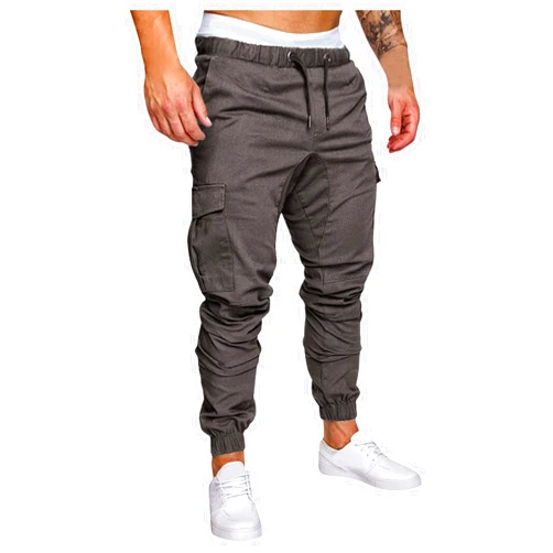 LCMTWX Cargo Pants for Men Casual Multi-Pocket Men's Trousers Tooling Solid Men's Pants Trousers with Zipper Pockets
