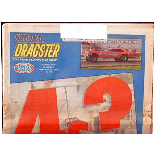 DTA_Collectibles NATIONAL DRAGSTER-NHRA-1/29/88-SEAFAIR NATL-DON GARLITS VG
