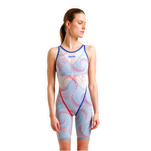 ARENA Women's Fireflow Open-Back Powerskin Carbon Glide Kneeskin Racing Suit