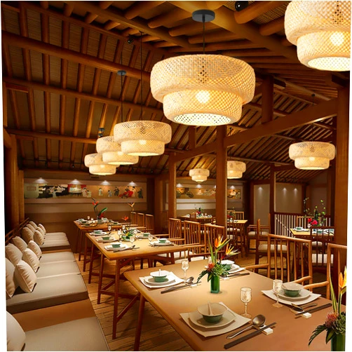 Teru Ji Kaikang Bamboo Pendant Light,13.8
