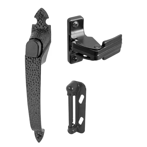 Prime-Line K 5079 Colonial Push Button Screen or Storm Door Latch, Black (Single Pack)