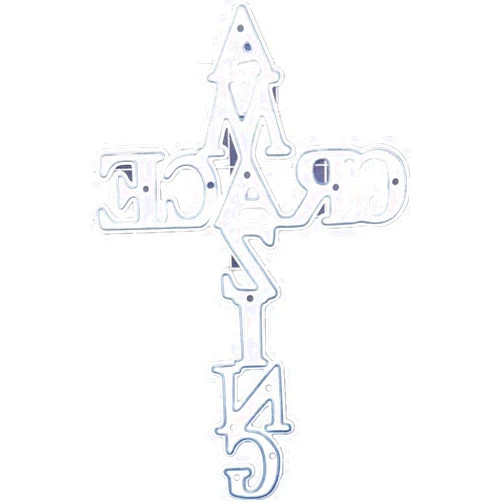 Jowxsx Easter Cross Die Cut for Card Making, Easter Ornament Metal Cutting Dies Congratulations Die Cuts Embossing Stencils Template for DIY Scrap-Booking Decor Wedding Birthday Blessing Card