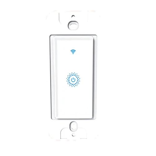 Nexete Smart Wifi Switch, Wireless Smartphone Remote Control Wall Light Switch, Compatible with Alexa Google Home IFTTT Android IOS from Anywhere Timing Function No Hub Required (Smart Light Switch 1-Pack)