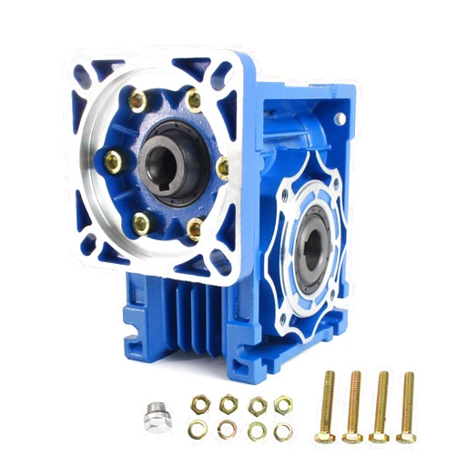 CNCTOPBAOS NMRV040 Worm Gearbox Speed Reducer Ratio 30:1 RV40 NMRV-040 Metal Gearheads Worm Gear Reducer for Nema34 Servo Motor Stepper Motor NMRV40 (30:1)