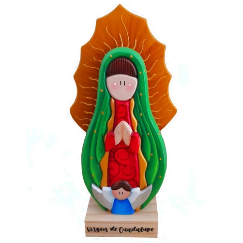 Santitos Vicmary virgen de Guadalupe estatua