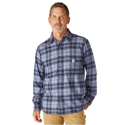 Carhartt Men's Rugged Flex Relaxed Fit Midweight Flannel Long-Sleeve Plaid Shirt
