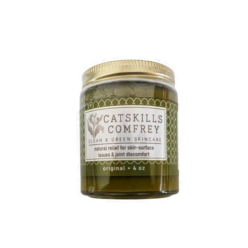 Catskills Comfrey Original, 4oz ~ comfrey's allantoin is a cell proliferant; ideal for natural skincare, Trigger Finger, joint discomfort, skin-surface issues, sunburn, abrasion, broken bones