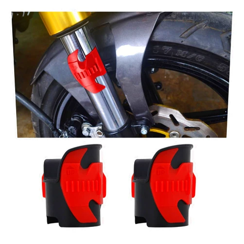 Sylvil 2 PCS Motorcycle Fork Seal Cleaner Tool, Front Fork Seal Cleaner Fits 45-55mm Seal Mate Oil Level, Universal Shock Absorber Repairing Tool for Dirt Bike Maintenance Device (Red)