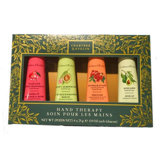 Crabtree & Evelyn Holiday Baubles Hand Therapy 4pc Set
