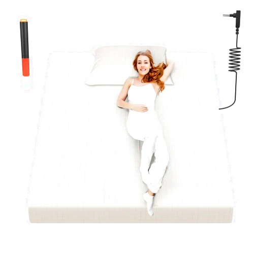 HLLBLL® Grounding Fitted Sheets, Grounded Sheet for Improved Sleep,90% Cotton + 10% Pure Silver,Contains Static grounding Wire Test Pen and Socket Tester (Beige, King)