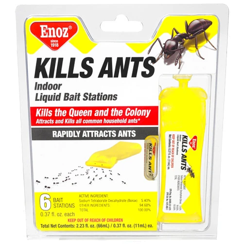 Enoz Kills Ants Liquid Ant Killer, Prefilled Ant Bait Stations (1)