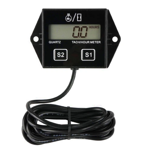Runleader Digital Hour Meter Tachometer, Maintenance Reminder, Battery Replaceable, Automatically shutdown, Use for ZTR Lawn Mower Tractor Generator Marine Snowmobile.