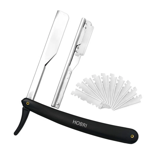 Generic Professional Barber Straight Edge Razor with 10 Blades Men's Manual Shaver Salon Quality Razor