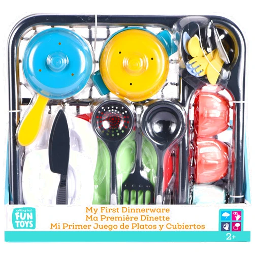 Nothing But Fun Toys My First Dinner Ware Set Designed for Children Ages 2+ Years,Multi