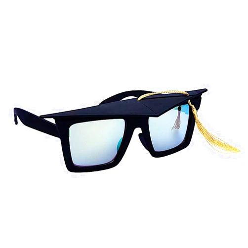 Sun-Staches Graduation Sunglasses with Tassle | Commencement, Grad Night, Photo Booth Party Attire | UV400 | One Size Fits Most