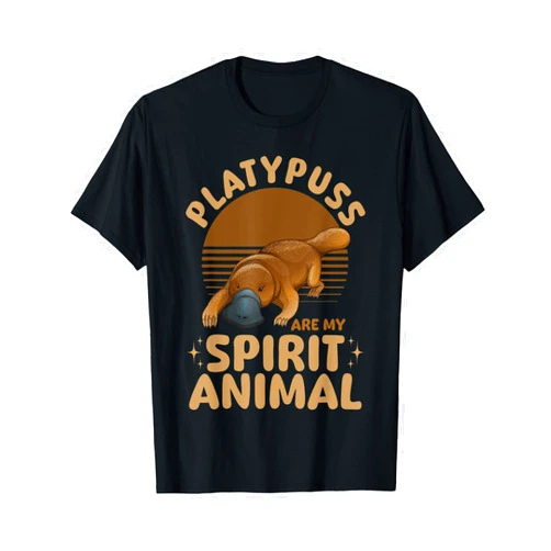 Funny Platypus Lover Graphics Co. Funny Platypus Animal Platypuss are my spirit animal T-Shirt
