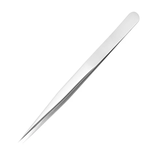 WELANGBN Precision Tweezers, Stainless Steel Pointed Tweezers for Craft, Electronics, Soldering, Medical and Experimental Work, Jewelry-Making, Industrial Tweezers, Silvery