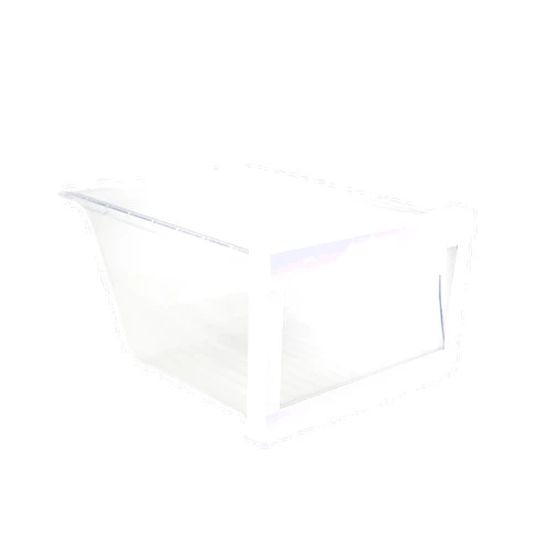 LG Electronics 3391JJ1038B Refrigerator Vegetable Crisper Drawer, Clear with White Trim