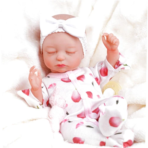 BABESIDE Lifelike Reborn Baby Dolls Beta- 12-Inch Baby Soft Body Realistic-Newborn Baby Dolls Full Vinyl Body Poseable Real Life Baby Dolls Girl Gift Box for Kids Age 3+