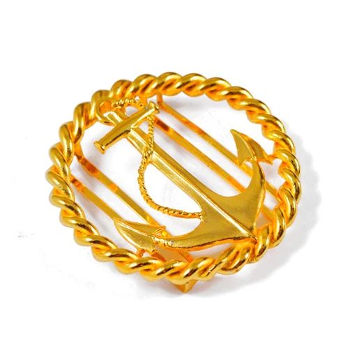 Buckle Anchor Motif Metal Belt buckle, 2-5/8