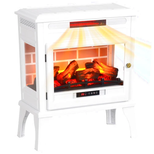 HOMCOM Electric Fireplace Stove, 24