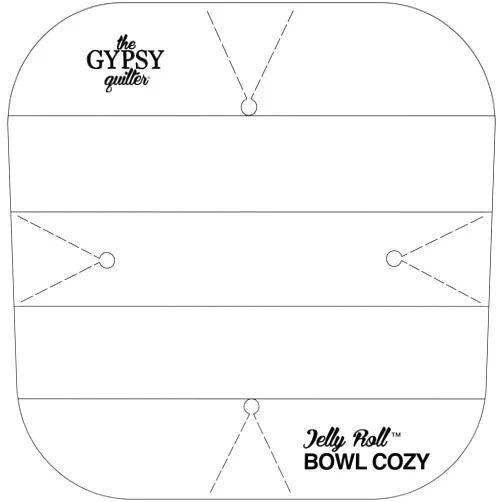 Checker Distributors Jelly Roll Bowl Cozy Templates-Acrylic, 2.5 Inches