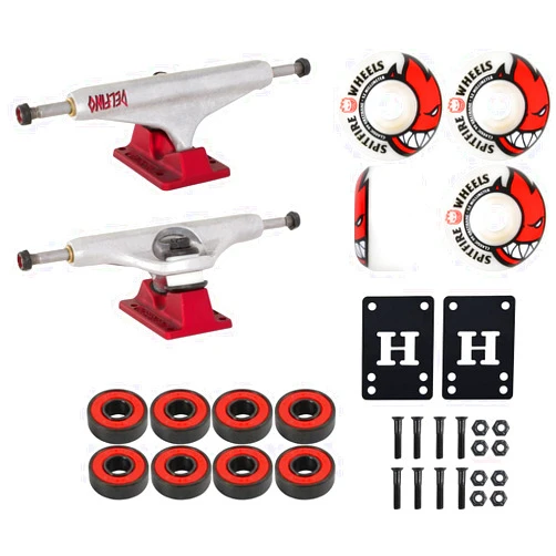 Independent Skateboard Trucks Hollow Delfino Pro Red 144 8.25