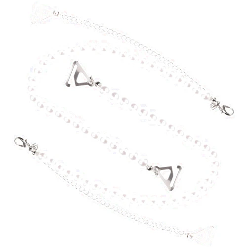 AKOOSY Pearl Bra Sleeves Bra Shoulder Straps Bra Strap Accessory for Wedding Dress