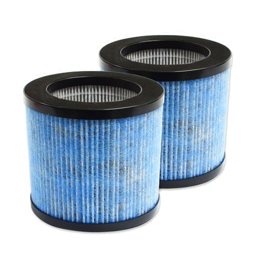 PUREBURG Replacement True HEPA Filters Compatible with TOPPIN TPAP002 HEPA Air Purifier Comfy Air C1, Part# TPFF002,4-Stage Filtration High-efficiency Activated carbon, 2-Pack