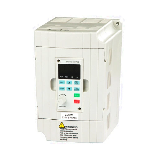 LAPOND Single Phase to 3 Phase Converter, 2.2KW 3HP VFD 220V 10A Output Variable Frequency Drive Vector Control Inverter for Spindle Motor CNC Speed Control,SVD-ES Series