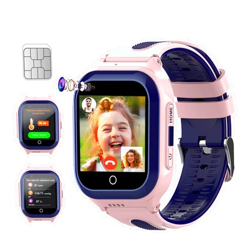 Getfitsoo Wonlex Newest 4G Kids Smartwatch with SIM Card, 1.4