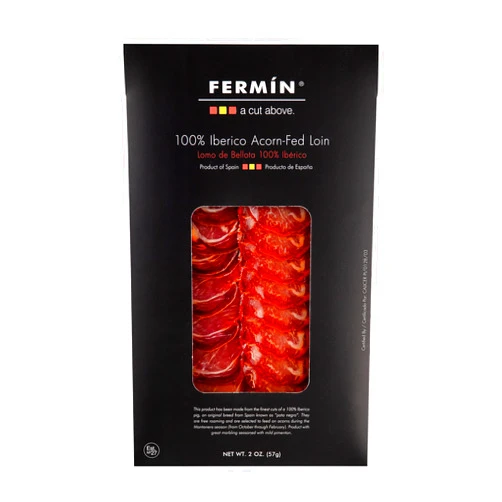 Fermin Sliced Iberico de Bellota Pork Loin, 2 oz