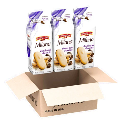 Pepperidge Farm Milano Cookies, Double Dark Chocolate, 3 Bags, 7.5 oz. Each