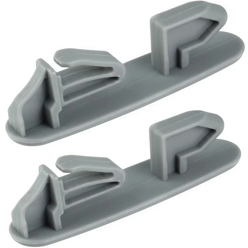 YEGRUEB 8565925 Dishwasher Upper Rack Slide Rail Stop Clip Replacement, Fit for Whirlpool Kenmore KitchenAid Dishwashers Top Rack Parts (Pack of 2)