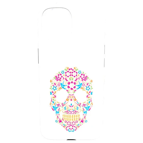 Día de Muertos Tradición Festividad Gifts DIMMERCH Colourful Sugar Skulls with Flowers and Birds | Camiseta Case for iPhone 15