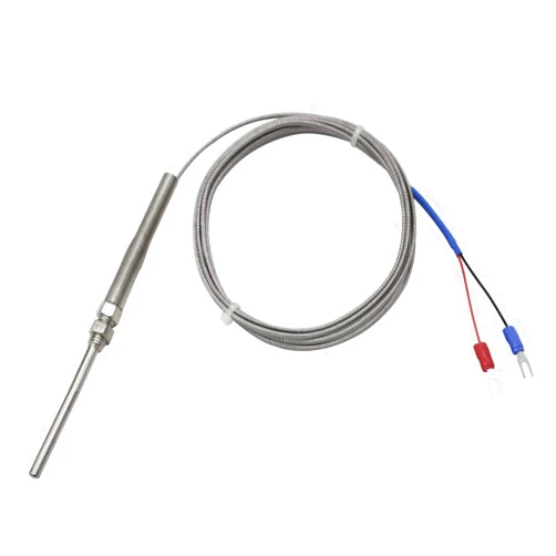 T-PRO K-Type Thermocouple Temperature Sensors 2M/6.6Ft Wire，Stainless Steel Probe (Probe Length 50mm)