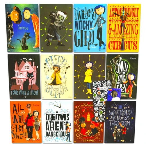 UNIVERSAL ALL-ACCESS Coraline Poster Book Set - Bundle with 12 Coraline Posters for Girls Room Plus Stickers, More | Coraline Room Decor Wall Art for Kids