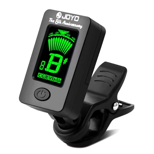 JOYO Guitar Tuner Clip on Digital Electronic Tuner for Guitar, Bass, Ukulele, Violin, Mandolin, Acoustics Calibration Tuner (JT-01)