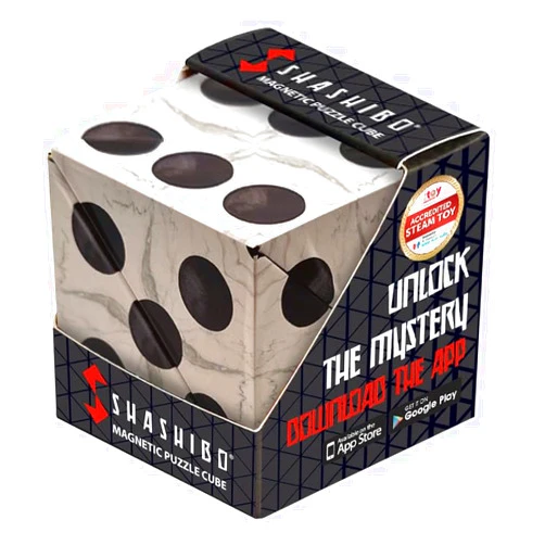 SHASHIBO Dice Paradise - Shape Shifting Box - Award-Winning, Patented Magnetic Puzzle Cube w/ 36 Rare Earth Magnets - Fidget Cube Transforms Into Over 70 Shapes (Renaissance)