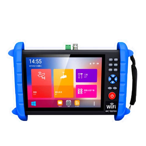 YEERAM Portable 7 Inch CCTV Tester-Support up to 6K IP Camera Test- AHD, TVI, CVI & CVBS Analog Camera Test-RJ45 Cable TDR Tester with PoE/IP Discovery/HDMI in & Out/Built in WiFi/PTZ