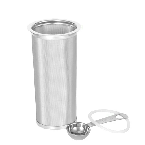 UPTRUST Cold Brew Coffee Maker Filter for 1Quart/32ounce Wide Mouth Mason Jar-Iced Coffee&Tea&Fruit Maker-Food grade 304 Stainless Steel coffee Filter-Free silicone seal gasket&Coffee Scoop.(Jar NOT Included)