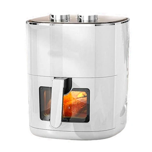 LOVEDELU 10L Large Capacity Air Fryer with Viewing Window,Quick And Oil-Free Non-Stick Basket Intelligent Auto Shutoff,Grey