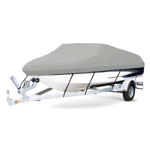 SBU 7.6 oz Solution Dyed Polyester Grey, Styled to FIT Boat Cover Compatible for FISHMASTER 1780 SD 1999