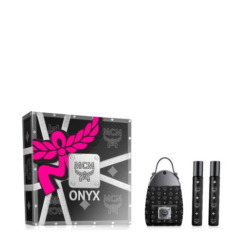 MCM ONYX Eau de Parfum 3 Piece Gift Set - Perfume Spray 2.5 Fl. Oz., and 2 x Travel Spray 0.5 Fl. Oz. (Packaging May Vary - New Look. Same Product.)
