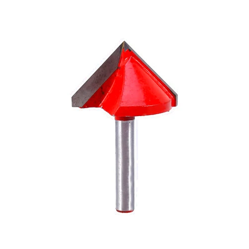 SYH&AQYE 4 Piece 90 Degree V Groove Router Bits, 1/4 Inch Shank, Carbide Tipped, CNC Engraving Bit, Woodworking Chamfer Bevel Cutter for Materials Acrylic, MDF, PVC, 3D Engraving Chamfer