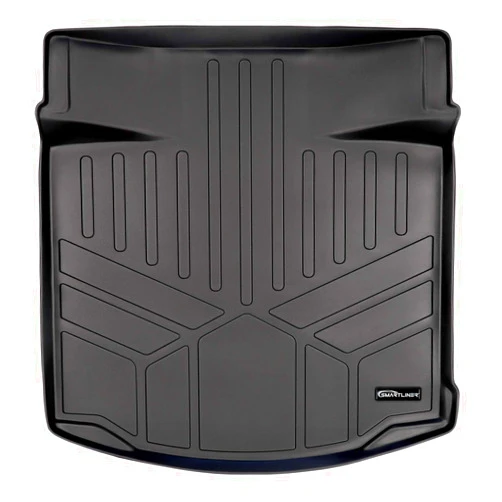 SMARTLINER All Weather Custom Fit Cargo Trunk Liner Floor Mat Black for 2013-2015 Chevrolet Malibu / 2016 Malibu Limited